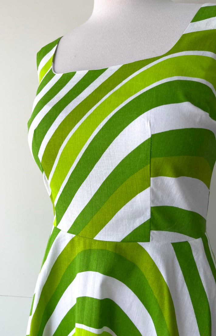 Calypso Dress Vintage Green Swirl ALL SIZES