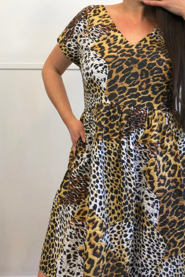 Lucy Dress Vintage Geo Leopard 8