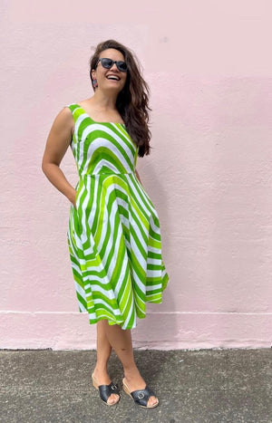 Calypso Dress Vintage Green Swirl ALL SIZES