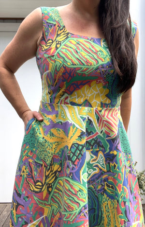 Calypso Dress Vintage Ken Done Tropical Fish 12