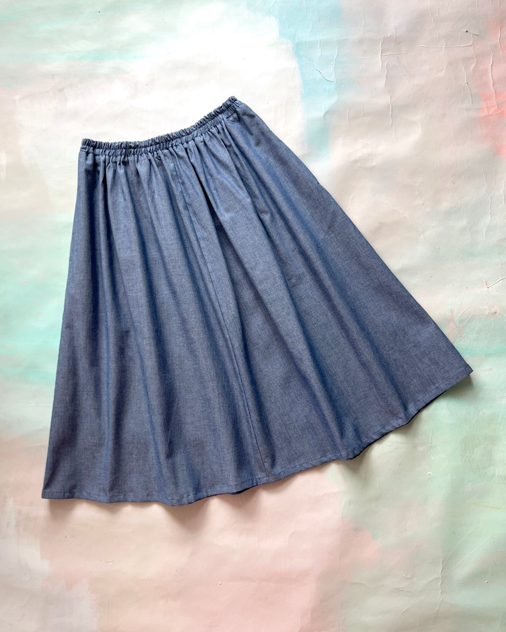 Connie Skirt Chambray LOW STOCK